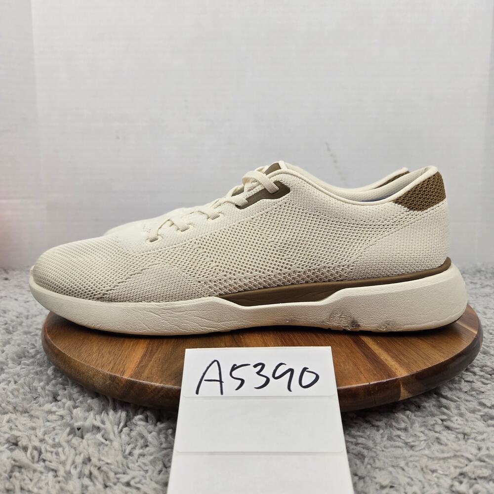Peter Millar Mens 12 Glide V3 Ivory Brown Knit Lifestyle Daily Casual Sneaker
